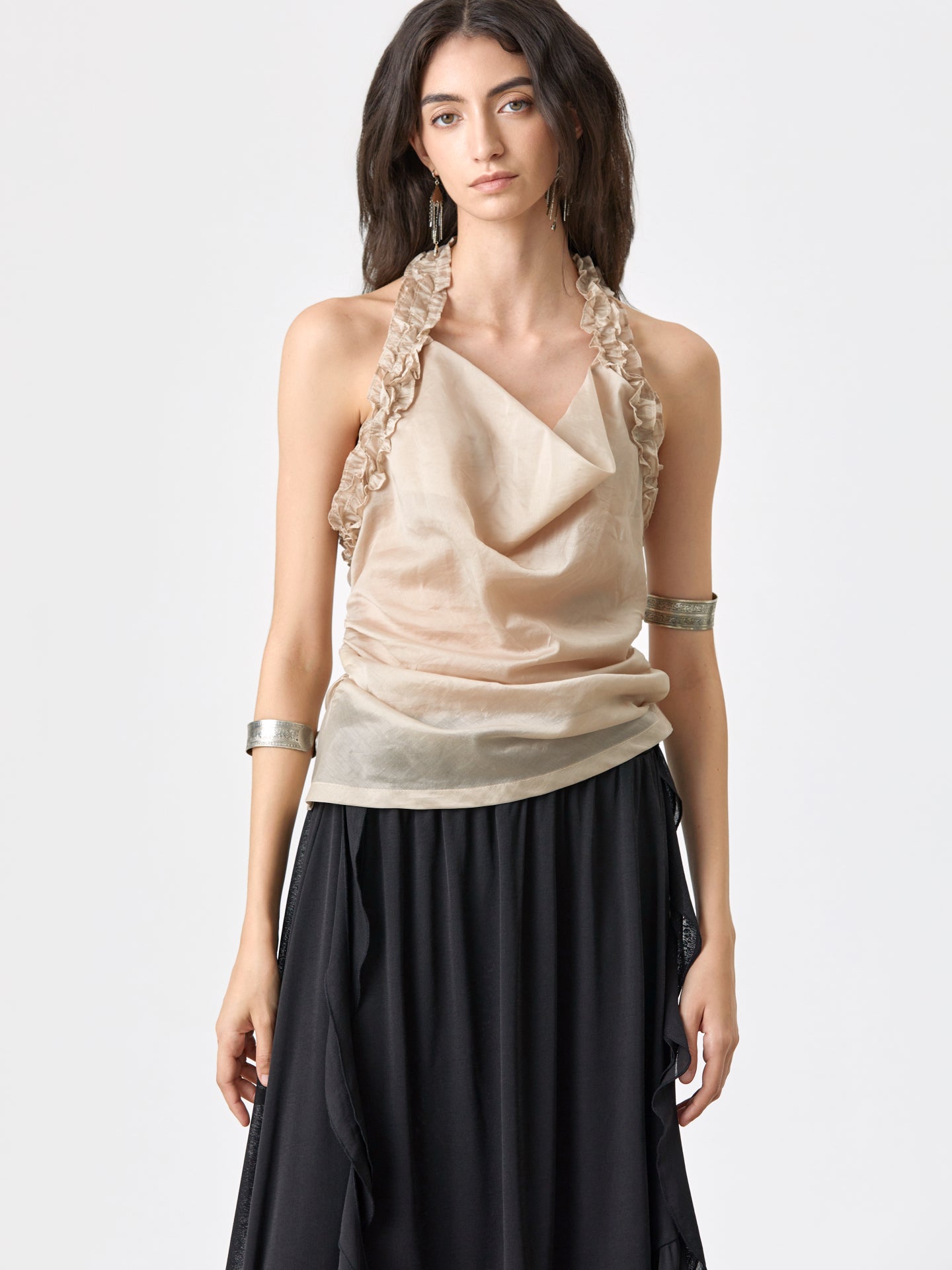 Chic Lace Backless Camisole – Perfect for Vacations & Parties