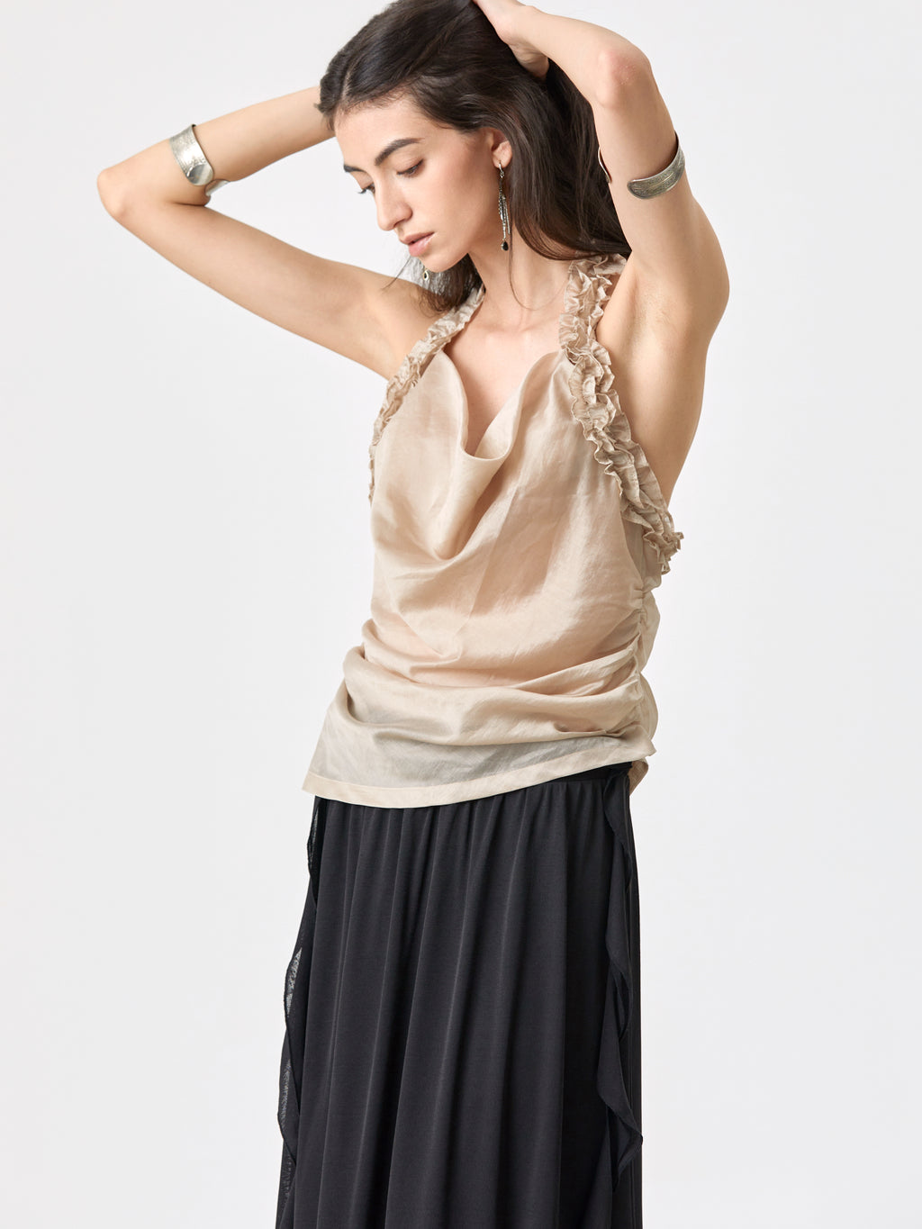 Chic Lace Backless Camisole – Perfect for Vacations & Parties