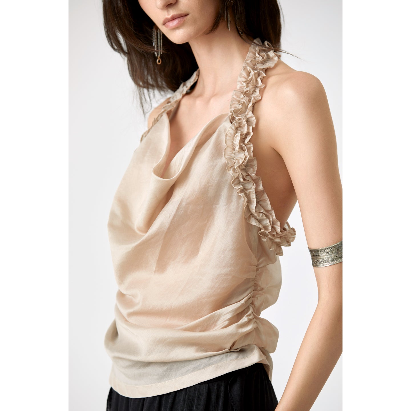 Chic Lace Backless Camisole – Perfect for Vacations & Parties