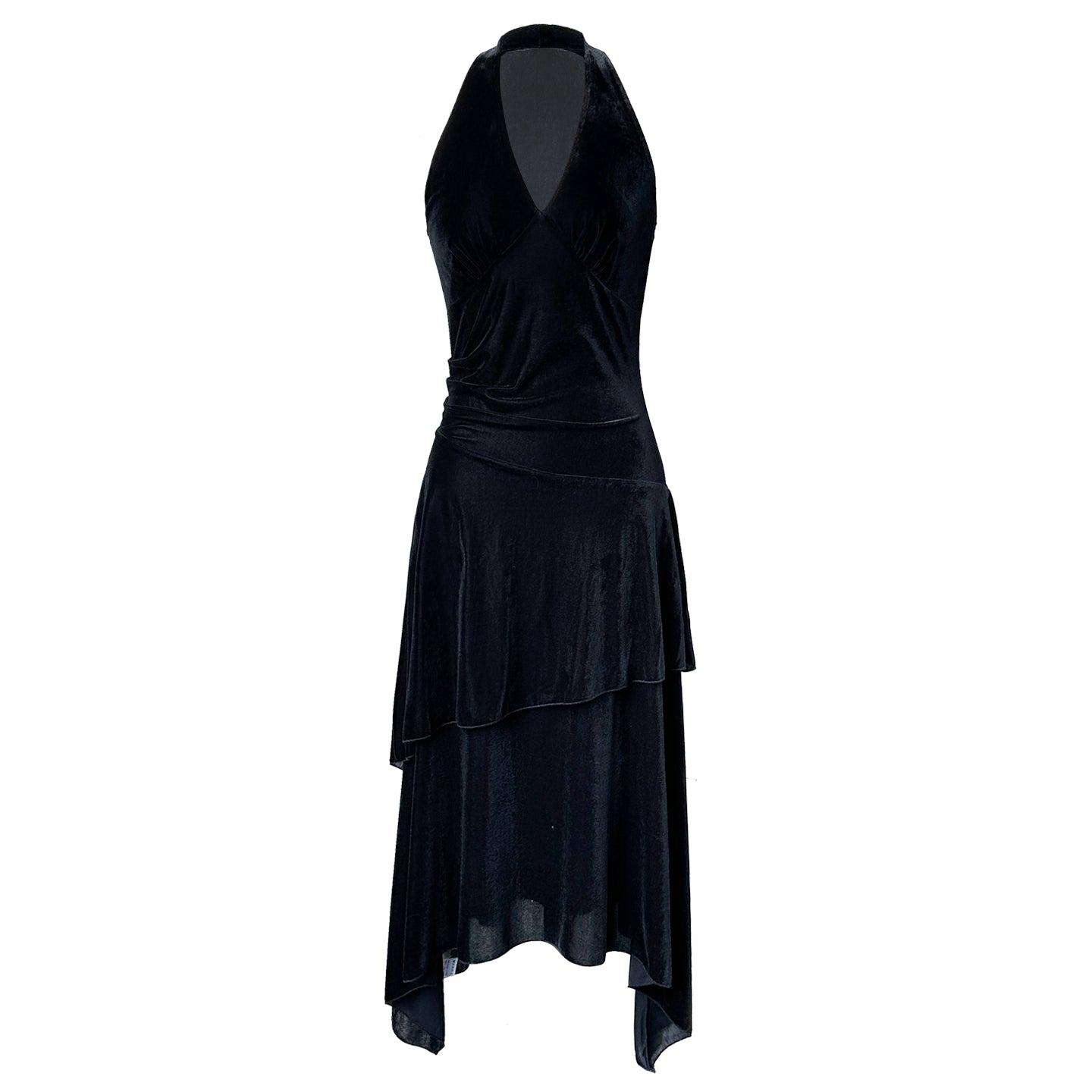 Stylish Party Dress with Asymmetrical Hem – Versatile for Spring, Autumn, and Winter Events